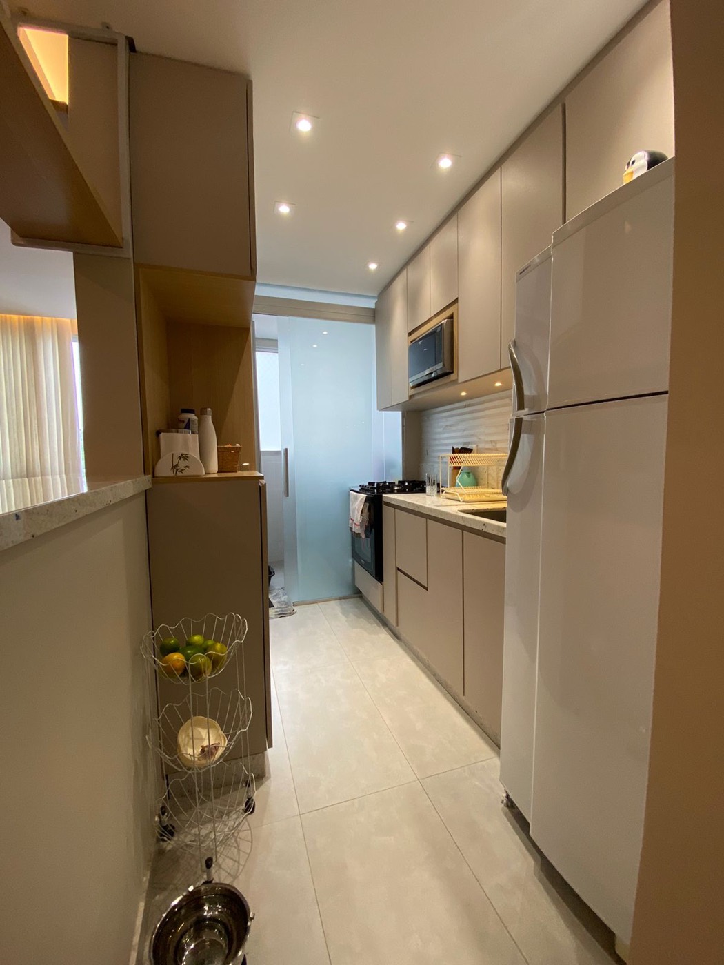 Cozinha planejada em reforma de apartamento